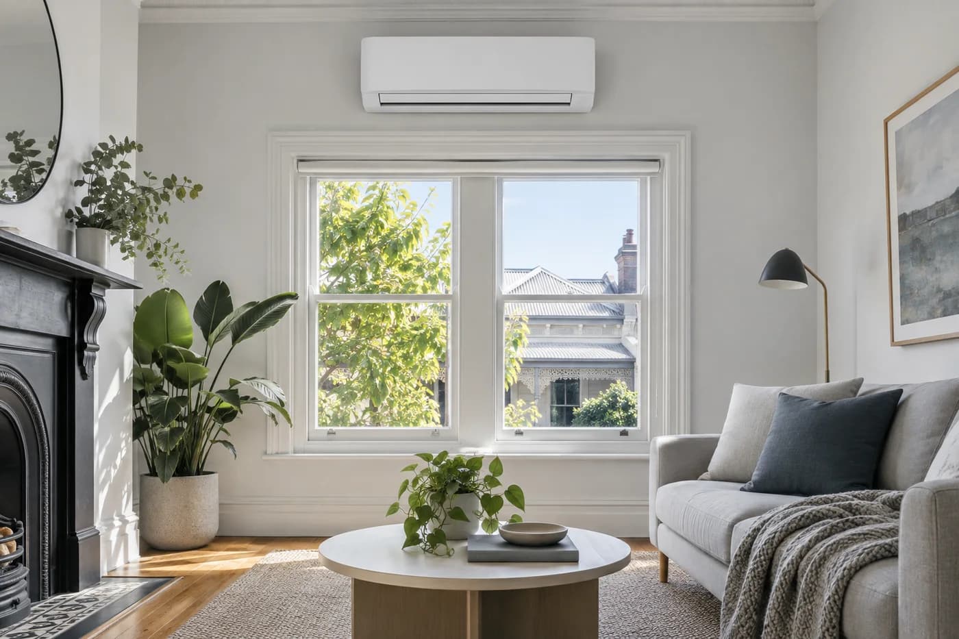 Split system replacement for a residential property